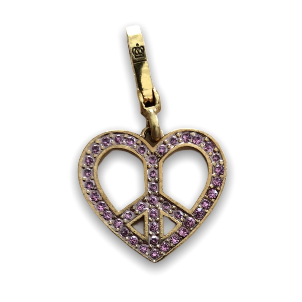 Juicy Couture Heart Peace Sign Charm